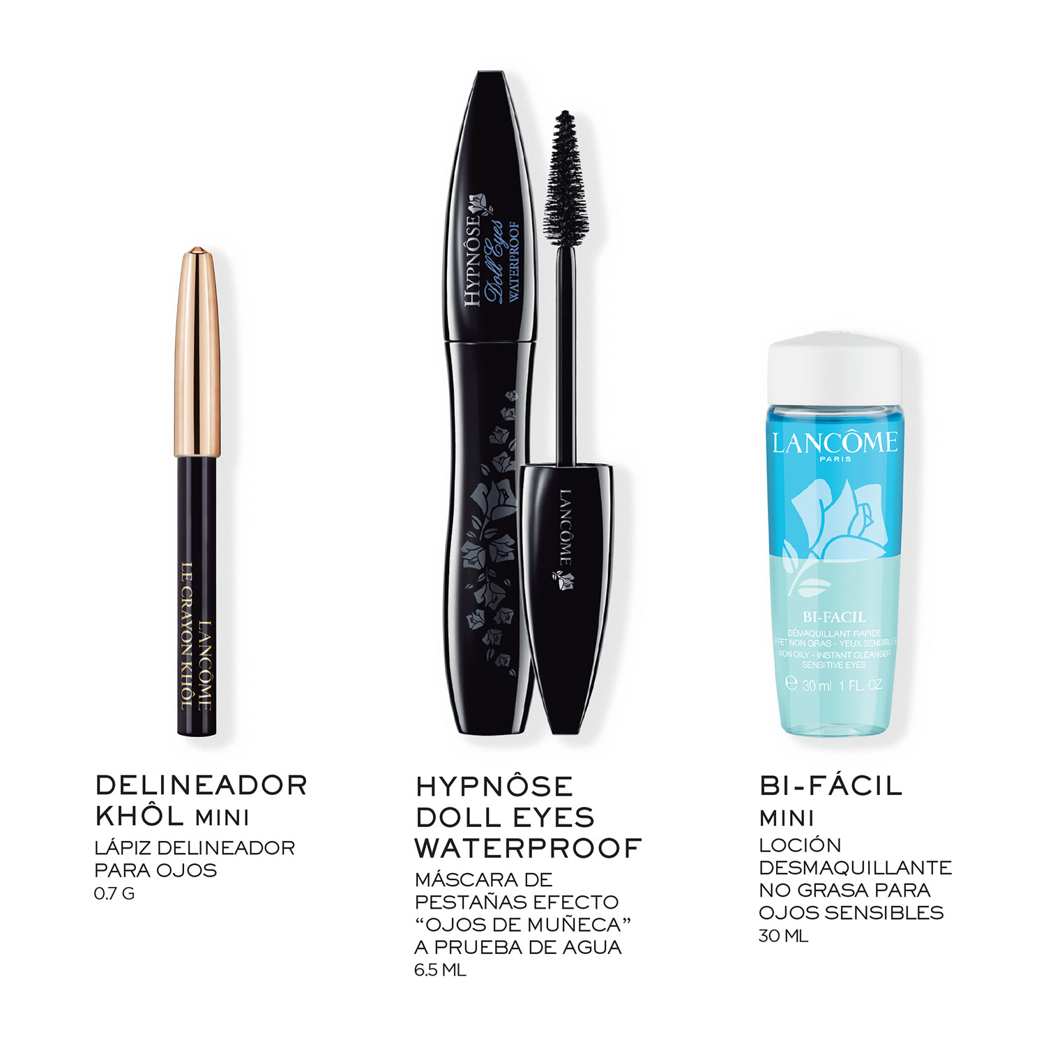 MASCARA DE PESTAÑAS HYPNÔSE DOLL EYES WATERPROOF SET DE REGALO (SET DE MAQUILLAJE)
